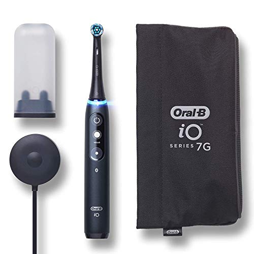 Oral-B iO Series 7G Electric Toothbrush with 1 Replacement Brush Head, Black Onyx