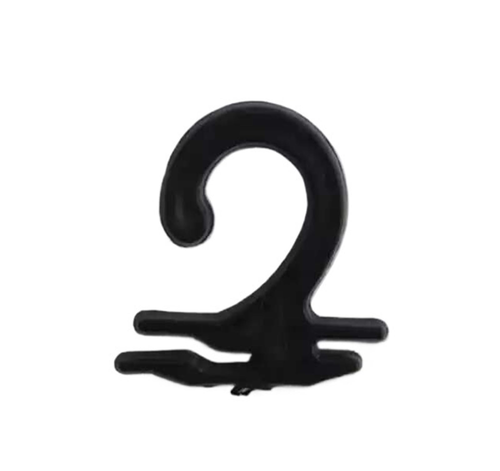 Hangers for Clothes Space Savers 200PCS/lot plastic sock hangers, PP hook hanging, Sock hooks underwear hanger,Portable for stocking packaging(Black,M)