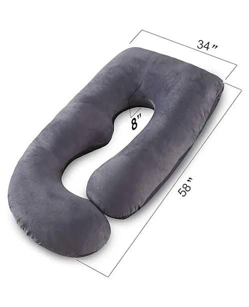 Image of ALLOPERA U-Shape Full Body Pregnancy Pillows, Maternity Pillow for Sleeping Support for Legs, Back, Neck, Shoulder, Hips, Belly for Pregnant Woman, 57 inch Prenancy Pillow