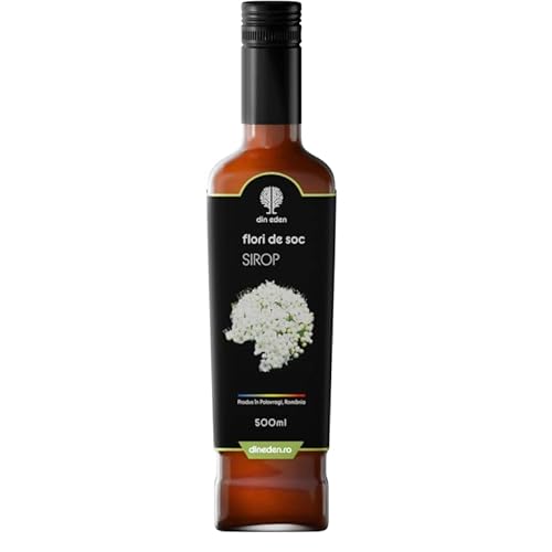 Sirope de Flor de Saúco Desecada, Suplemento Natural, 500 ml
