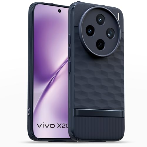 Image of Amazon Basics Back Cover for Vivo X200T 5G | Full Camera Protection | TPU Soft Flexible Shockproof Bumper Case (Blue)