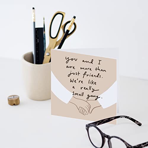Old English Co. Small Gang Friendship Card - Stylish Best Wishes For Besties | Perfect For Galentine's Bff, Best Friends | Blank Inside & Envelope Included #TOP2