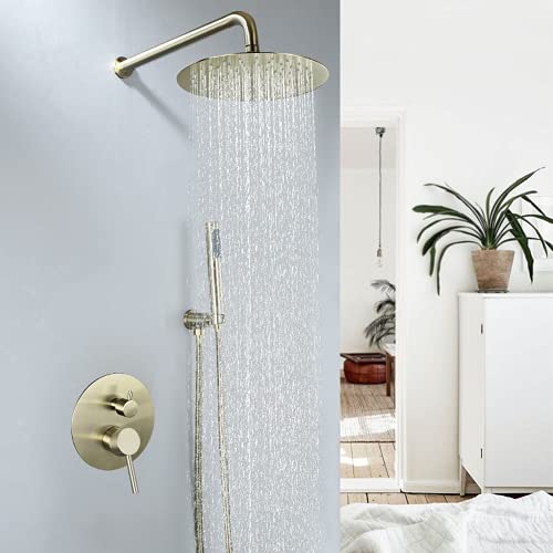 Ensemble de douche dissimulé moderne avec tête de douche et douchette - 5