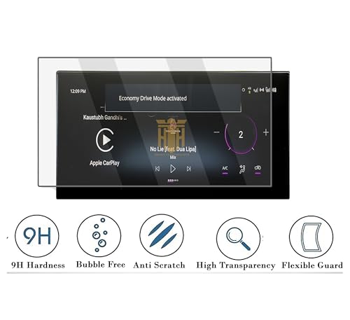 Image of Screen Guard For TATA CURVV EV 10.25 Inch Infotainment System + Instrument Cluster + Steering + AC Control Guard / 2024 Curvv.EV Accomplished & Accomplished+S Display Guard Accessories [Not Tempered Glass] 10.25 inch