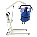 AireMed Electric Patient Lift – Foldable Patient Lift Aid with Low Base – for Home Use or Healthcare Facilities - 450lb Weight Capacity - Easy Assembly - Safe Transfer Aid & Large Mesh Sling