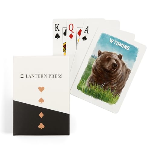 Baraja de Poker Wyoming Osos Acuarela 52 Cartas