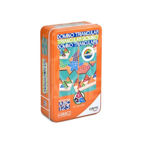 Miniatura 8 de Cayro - Dominó Triangular - Juego de Mesa de Estrategia y Puntuación - Fichas Triangulares con 3 Opciones de Juego - Diversión en Familia - Fomenta el Pensamiento Lógico - 2-4 Jugadores