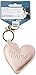 Itzy Ritzy Heart-Shaped Diaper Bag Charm, Purse Keychain & Luggage Tag – Elegant Accent with Lobster Clasp for Easy Attachment & Personalization – Versatile Accessory – 6