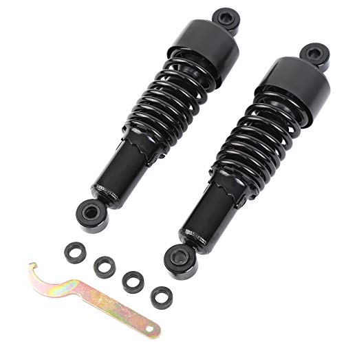 Image of Samger Motorcycle 1Pair 267mm 10.5 inch Rear Shock Absorber Rear Suspension Fits for Harley Sportster 2004-2012 (Black)