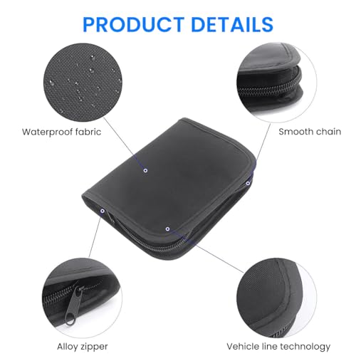 Image of HANNEA Travel Glucose Meter Storage Bag, Zipper Pouch Insulin Storage Bag Travelling Oxford Cloth Gadget Organizer Insulin Storage Case Portable Travelling Accessories Travel Organizer.
