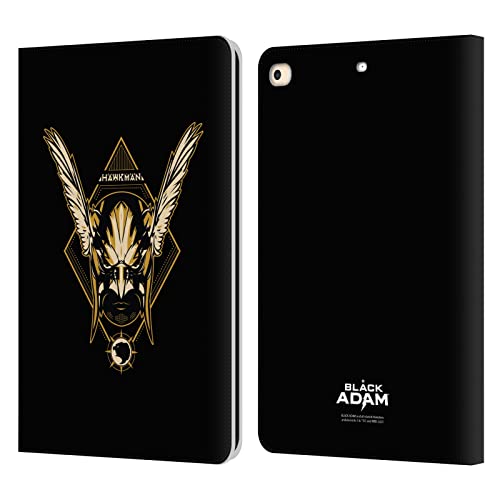 Pochette en cuir Hawkman Black Adam pour iPad 9.7 aux finitions graphiques premium