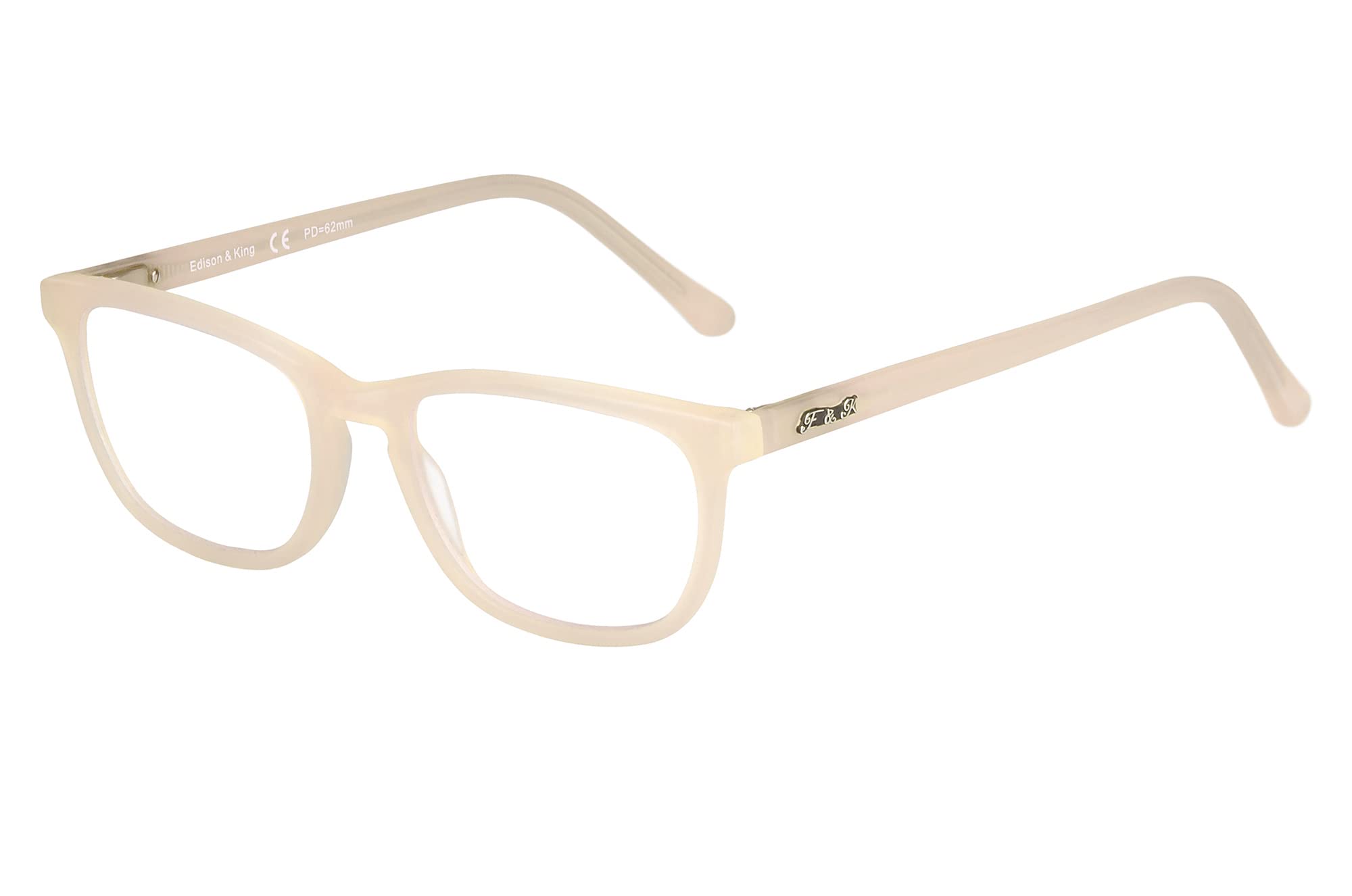 Edison & King « Soul Mirror » : comme Une Seconde Peau, des Lunettes de Lecture au Look Nude en acétate Doux pour la Peau, exemptes de substances nocives.