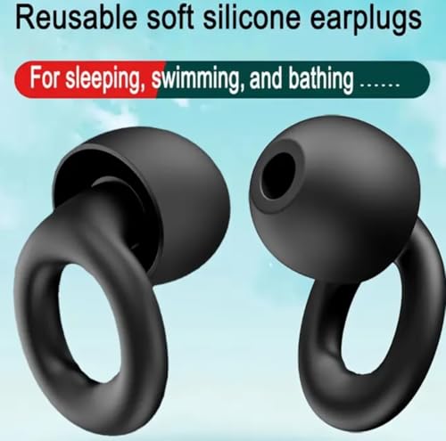 HushPro Ear Plugs – Ultra-Comfortable Reusable Earplugs for Noise Reduction, Sleep, Focus, Travel, and Noise Sensitivity | Adjustable Hearing Protection