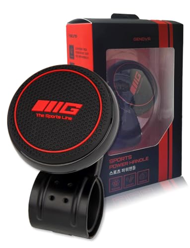 Sports Red color Steering Wheel Knob Spinner - Ideal For Universal Non-Slip Fit/Ideal For Cars, Trucks, Boats