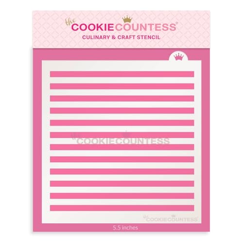 The Cookie Countess Narrow Stripe Stencil