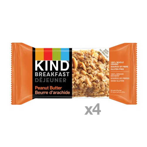 KIND Breakfast Bar, Peanut Butter, Gluten Free, Non GMO, 50 Grams, 4 Count - Image 3