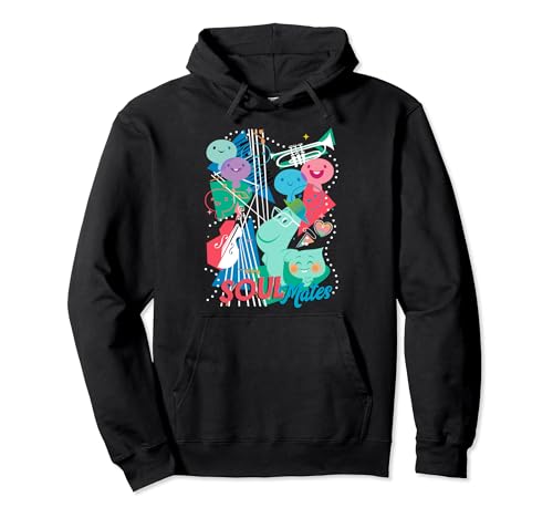 Sweat à capuche Soul Disney Pixar pour adulte noir avec imprimé Soulmates
