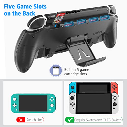 Oivo IV-SW113 Switch Grip With Upgraded Adjustable Stand, Compatible With Nintendo Switch & Oled thumb #3