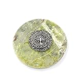 Irish Tree of Life Medallion on Connemara Marble Paperweight