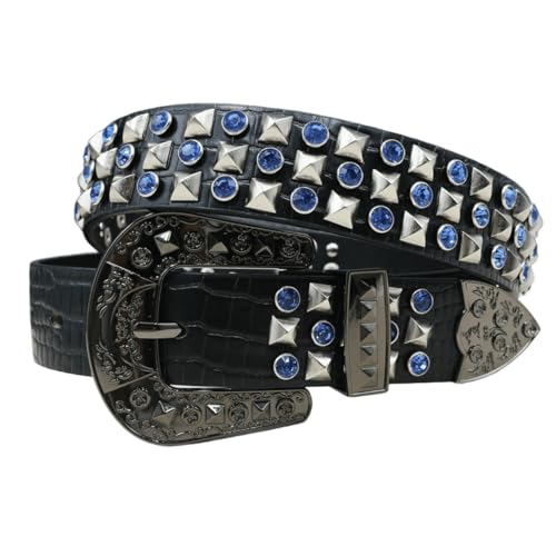 Studded Belt For Men & Women, Punk Rock Y2K Belt Ladies Belt For Jeans Pants Dresses