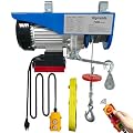Bigorenda Electric Hoist, 1320lbs Electric Hoist with Remote Control Wireless/Wired 2 in 1, 110v Electric Hoist Winch with Remote Control,65.6/33ft Lifting Height,for Warehouse Factory Garage Attic