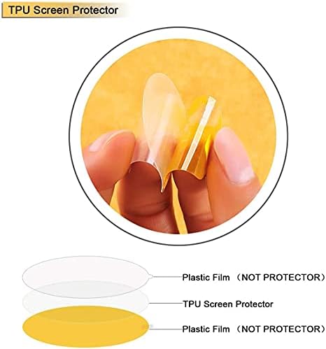 MWOOT 6 Pieces Screen Protector Compatible with Garmin Venu GPS Smartwatch, Anti-Scratch Screen Cover Film for Screen Protection, Protective Accessories Set - NOT FOR VENU 2 (2st Generation)