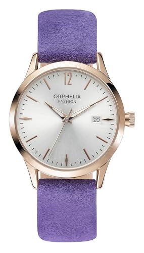 Montre femme Orphelia montre quartz analogique bracelet cuir suède montre de poignet