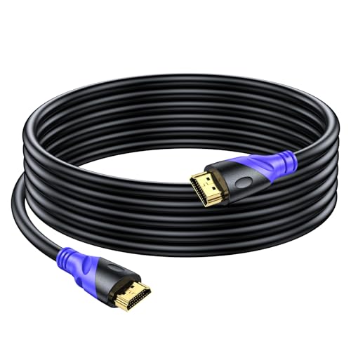 Rommisie 4K/60HZ HDMI Kabel 5m (HDMI 2.0,18Gbps) Ultra High Speed vergoldete Anschl&uuml;sse,Ethernet Audio Return Video 4K, Full HD1080p, 3D-kompatibel Blu-Ray Laptop PS3 PS5 PS9 PC HDTV