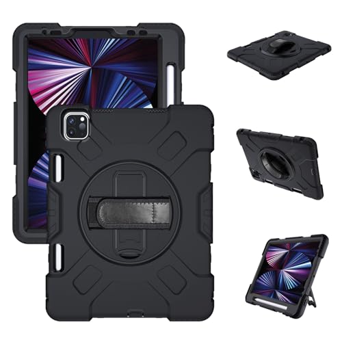 Coque iPad Pro 11 pouces 2022 4e Gen robuste antichoc noire