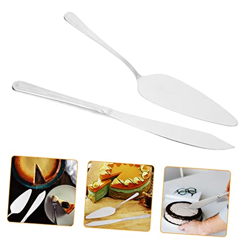 PAMINGONO 1set Utensili Per Tagliare Torte Inossidabile Spatola e Coltello Per Torte Per Feste e Occasioni Speciali