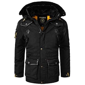 Geographical Norway Acrobat Warme parka voor heren, waterdicht, jas met capuchon voor buiten, warme jas, windjack, wintervoering, herenjas