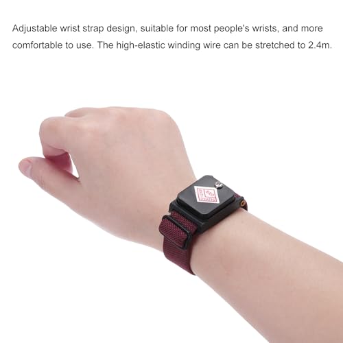 Image of MECCANIXITY 2pcs Anti Static Wrist Strap, ESD Antistatic Bracelet Adjustable Cordless with Spare Bracelet for Computer Electronics Repair Sky Blue