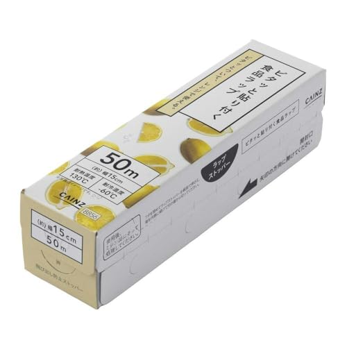 カインズ(CAINZ) ピタッと貼り付く 食品ラップ 幅15cm 長さ50m 電子レンジ可 耐熱 耐冷 日本製 よく伸びる ピッタリはりつく ラップ 食品用ラップ キッチンラップのサムネイル