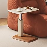 Réglage de la hauteur du ressort à gaz : conçue avec un mécanisme de levage à ressort à gaz, cette table de chevet permet un réglage de la hauteur sans effort et silencieux. Il sert également de plateau TV, de table de canapé ou de support d'ordinateur portable pour divers paramètres à la maison ou dans les hôpitaux.