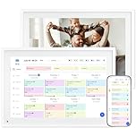 10.1 Inch WiFi Digital Calendar, Smart Touchscreen Interactive Display for Family Schedules Chore Chart, Meal Planner, To Do List, Smart Sync Switchable Digital Photo Frame w/Desk Stand
