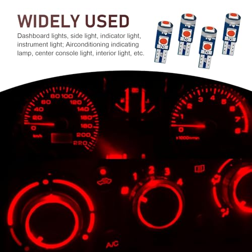 20 Piezas de Bombillas LED T5 para Tablero Rojo miniatura 7