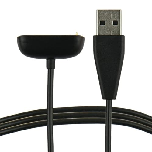 BabbleCom Fitbit Charge5 Luxe �Ή� �[�d �P�[�u�� �A�_�v�^ �t�B�b�g�r�b�g �`���[�W5 �Ή� �}���[�d ���ϋv �f���h�~ USB�P�[�u�� �[�d�� 1m �݊��i