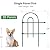 AMAGABELI GARDEN & HOME 25 Panels 24in(H)×35ft(L) Decorative Garden 24 inch high Fences and Borders for Dogs No Dig Metal Fence Panel Garden Edging Border Fence for Animal Barrier Fencing Flower Bed