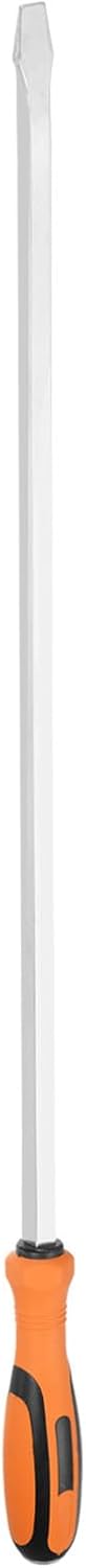 HARFINGTON Slotted Screwdriver SL13 38" Extra Long 31" Square Shank CR-V Flat Head Screwdrivers with Striking Cap for Industry and Automobile Repair