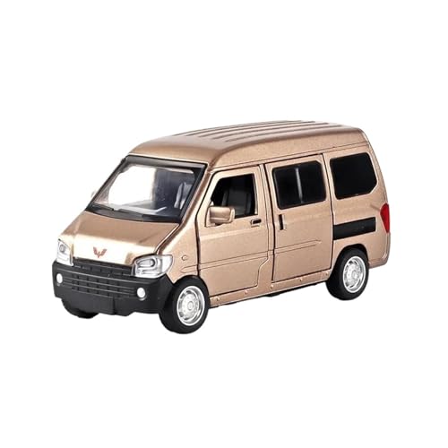 Voiture Wuling Rongguang 1/32 jouet en alliage avec son et lumière or