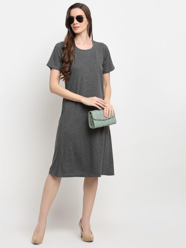 Image of Women's A-Line Cotton Midi Dress