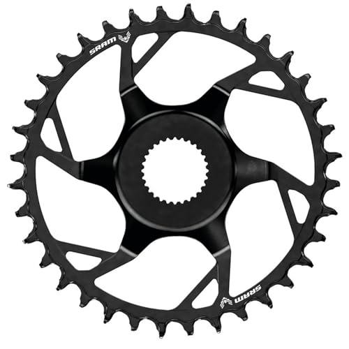 SRAM Bosch DU38 – Kettenblatt Typ T, Zähne: 36, Geschwindigkeit: 12, BCD: Direkte Montage Bosch DU38, Stahl, schwarz