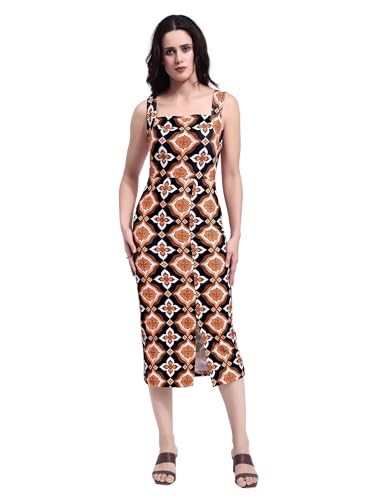 Image of PURVAJA Women's Bodycon Midi Dress