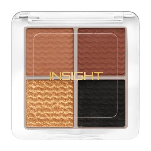 INSIGHT Ready Set Glam Eyeshadow Palette – Smokey Whisper (11g) | Highly Pigmented | Buttery Smooth Texture | Easy to Blend | Long-Lasting Wear | Travel-Friendly | Suitable for All Skin Tones | Ideal for Daily & Party Makeup