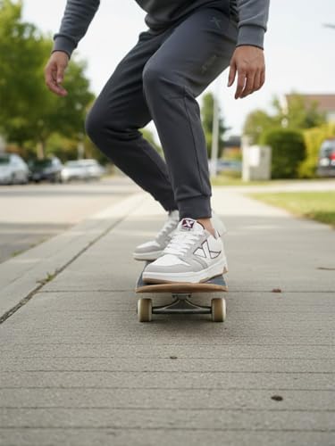 Image of XTEP Mens Sneakers Non Marking Skateboard Shoe I Durable Grip I Indoor Sports Support I Stable Traction I Casual Sports Shoe