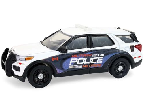 Modelo a escala 1/64 Police Interceptor Utility Canadá Blanco miniatura 1