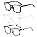 Swiftctrl - Pack de 3 gafas con filtro de luz azul para hombre y mujer - Gafas de ordenador con montura ligera que bloquean la luz azul - Gafas de oficina para trabajar frente a la pantalla, jugar y u