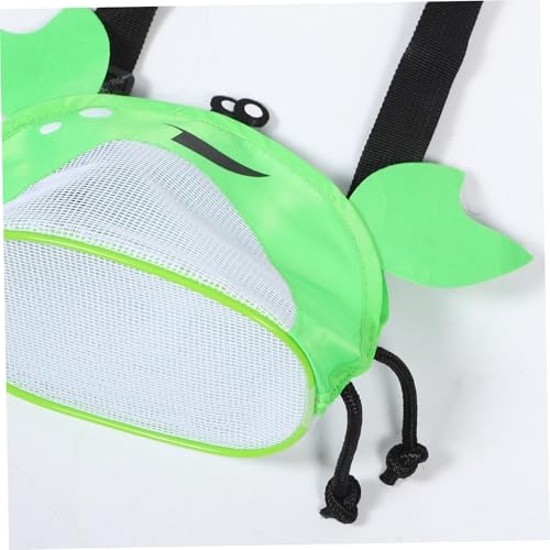 Kisangel Little Girls Crab Beach Bag Mesh Bag Sea Shell Design Boys and Girls Collecting Pouch Beach Toys Carrier Accessory3