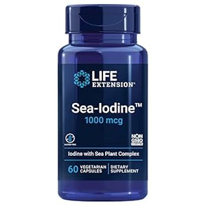 Life Extension Sea-Iodine 1000 mcg – Iodine Supplement Without Salt – Iodine From Organic kelp and Bladder Wrack…