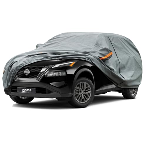 Image of Kayme Heavy Duty SUV Car Cover Custom Fit Nissan Rogue Waterproof All Weather for Automobiles, Full Exterior Covers Sun Rain UV Protection.（Deliver About 3-10 Days）
